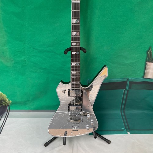 Silver shattered mirror guitar - silver,