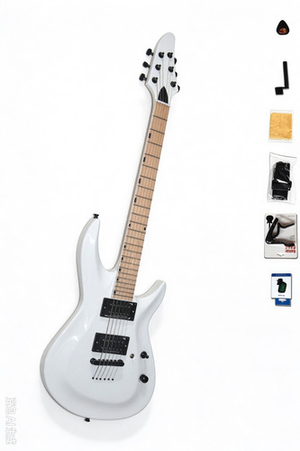 String electric guitar white - electric,